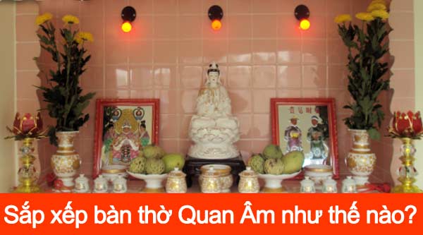 Bàn thờ quan âm không thể thiếu tượng Phật